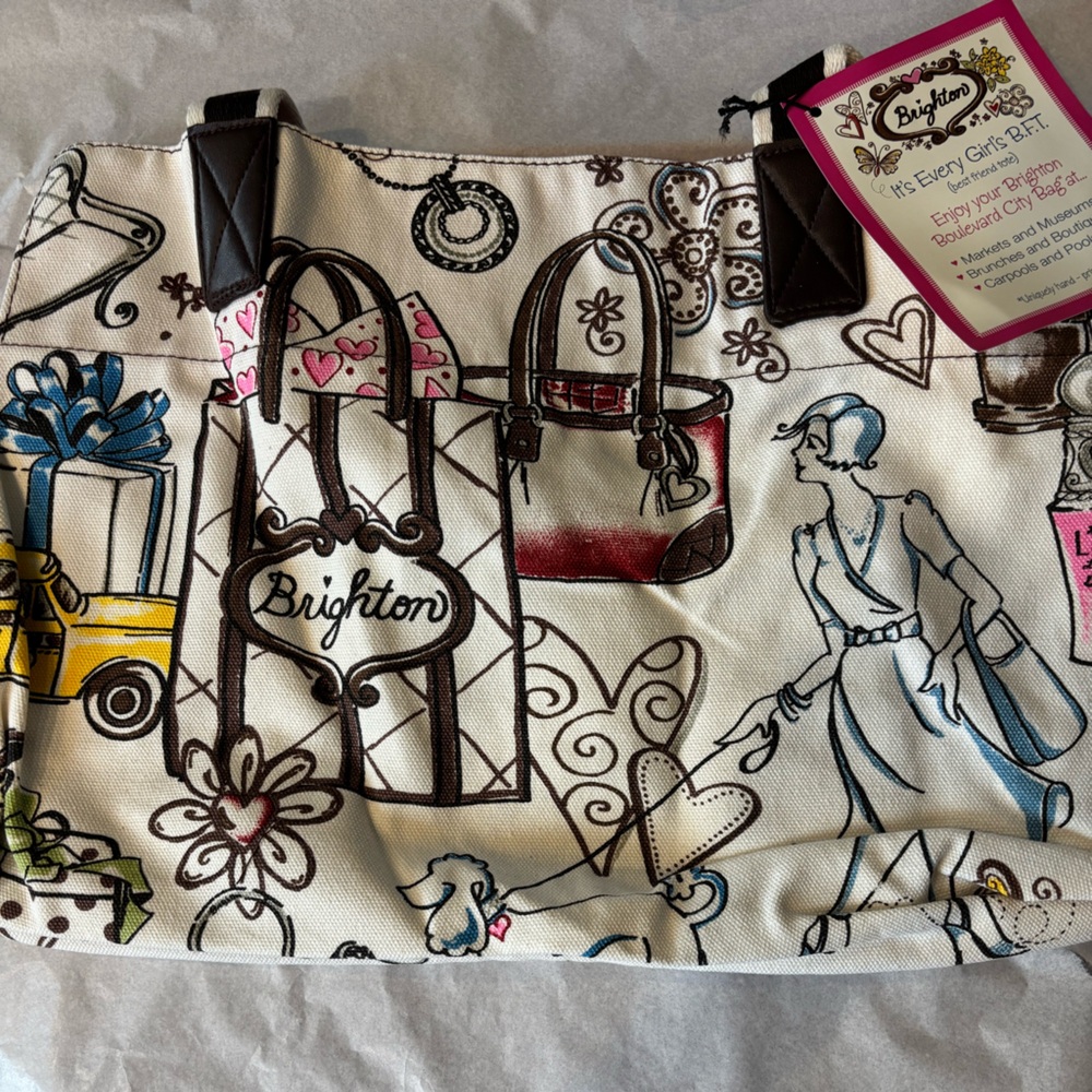 Brighton Women's Illustrated Canvas Tote Bag